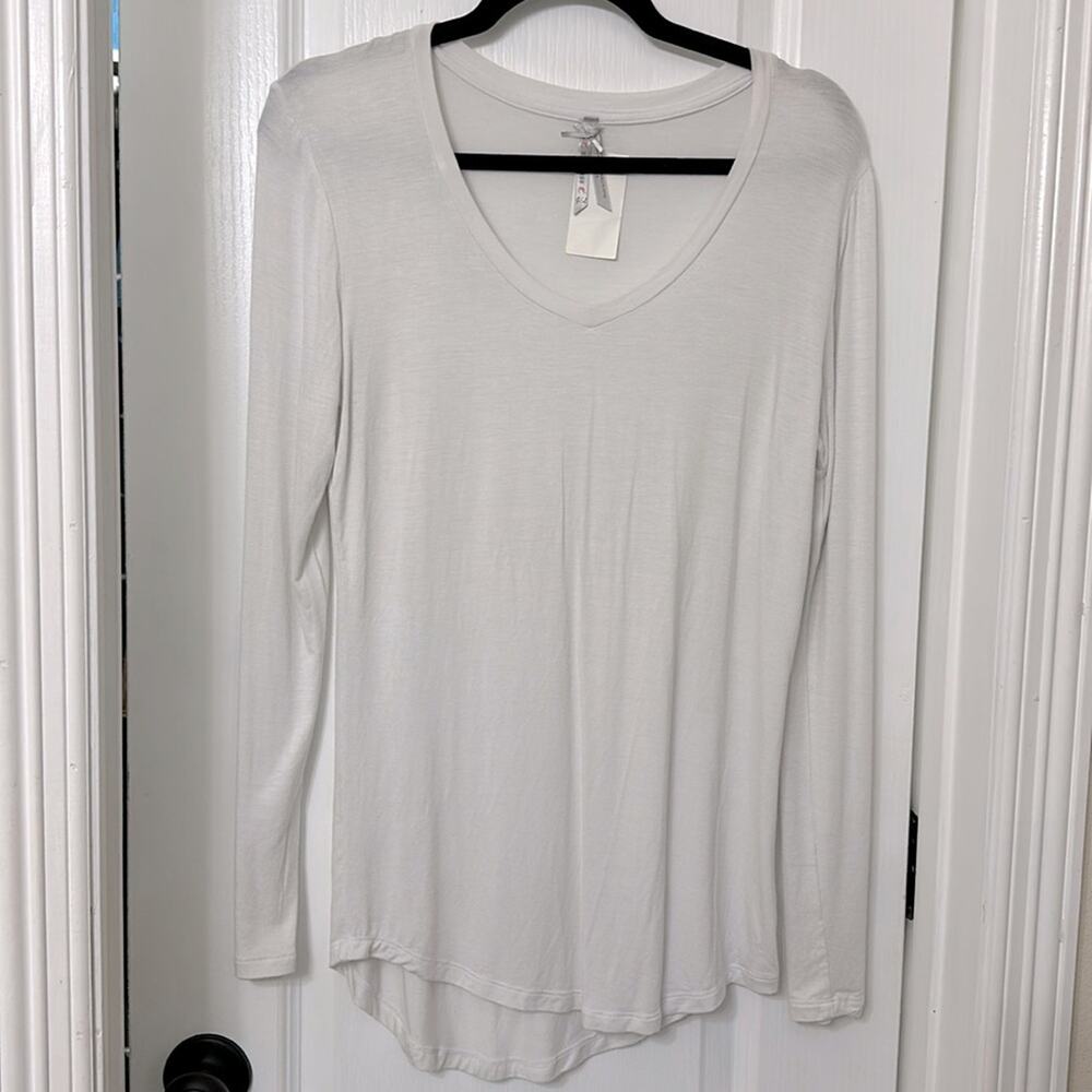 Rec face white long sleeve size L